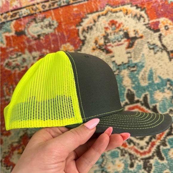 Ford Power Stroke Diesel Black and Neon Green Cap - Picture 3 of 5